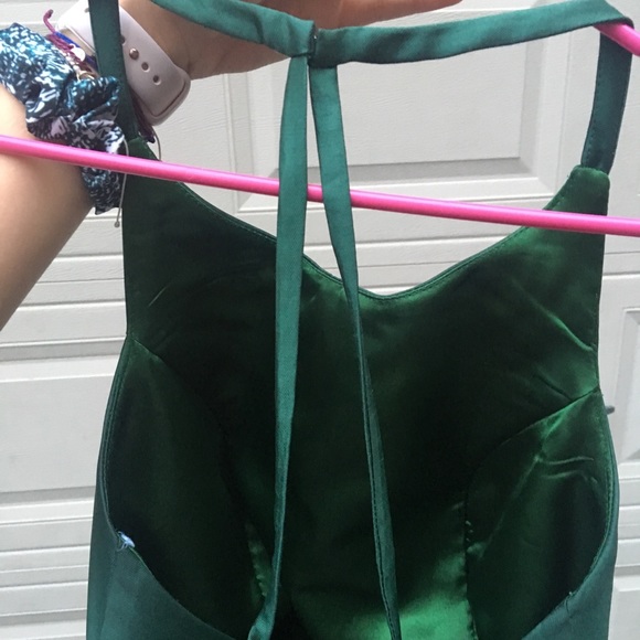 green homecoming dress open back with pockets!!! - Picture 5 of 7